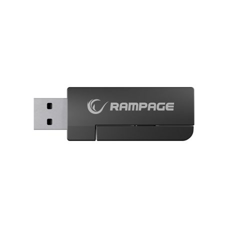 Rampage Fejhallgató - RETSU (1000mAh, Bluetooth+kábel+2,4Ghz, mikrofon, hangerőszabályzó, nagy-párnás, RGB, fekete)
