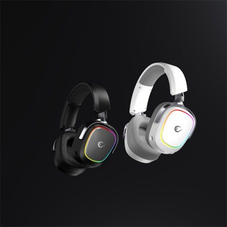 Rampage Fejhallgató - RETSU (1000mAh, Bluetooth+kábel+2,4Ghz, mikrofon, hangerőszabályzó, nagy-párnás, RGB, fekete)