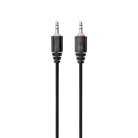 Rampage Fejhallgató - RM-K29 THUNDER (mikrofon, 3,5 mm Jack, hangerőszabályzó, nagy-párnás, fekete, RGB LED)