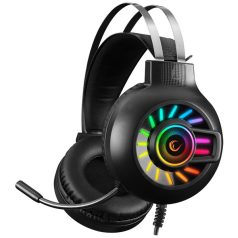   Rampage Fejhallgató - RM-K44 ZENGIBAR (mikrofon, 7.1 hangzás, USB, hangerőszabályzó, 2,2m kábel, RGB, fekete)