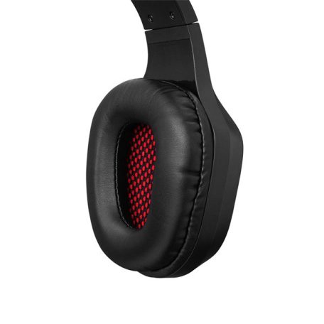 Rampage Fejhallgató - RM-K90 VECTOR (mikrofon, USB, 3,5 Jack, hangerőszabályzó, nagy-párnás, fekete)