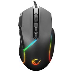   Rampage Egér Gamer - SMX-G39 COMFORT (7200DPI, 8 gomb, makro, RGB LED, harisnyázott kábel, fekete)