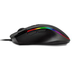   Rampage Egér Gamer - SMX-G72 GREEDY RGB (4800DPI, 8 gomb, makro, RGB LED, 1,7M kábel, fekete)