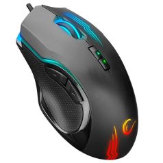   Rampage Egér Gamer - SMX-G38 CLAW (12800 DPI, 8 gomb, makro, RGB LED, 1,8m harisnyázott kábel, fekete)