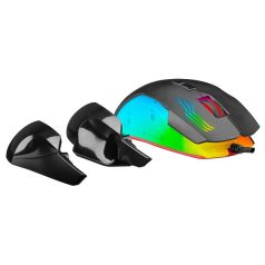   Rampage Egér Gamer - SMX-G38 CLAW (12800 DPI, 8 gomb, makro, RGB LED, 1,8m harisnyázott kábel, fekete)
