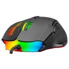 Rampage Egér Gamer - SMX-G38 CLAW (12800 DPI, 8 gomb, makro, RGB LED, 1,8m harisnyázott kábel, fekete)