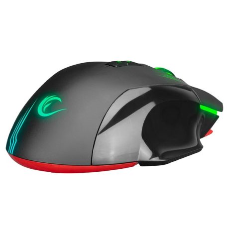 Rampage Egér Gamer - SMX-G38 CLAW (12800 DPI, 8 gomb, makro, RGB LED, 1,8m harisnyázott kábel, fekete)