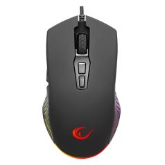   Rampage Egér Gamer - SMX-G68 SPEAR (7200DPI, 7 gomb, makro, RGB LED, 1,5m harisnyázott kábel, fekete)