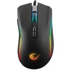 Rampage Egér Gamer - SMX-R44 V2 Macro (12800 DPI, 7 gomb, makro, RGB LED, 1,8m fonott kábel, fekete)