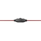 Snopy Fejhallgató - SN-4488 (mikrofon, 3.5mm jack, hangerőszabályzó, nagy-párnás, 2.1m kábel, fekete-piros)