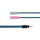 Snopy Fejhallgató - SN-8800 GAMETIME (fekete mikrofon, 3.5mm jack, hangerőszabályzó, nagy-párnás, 2.2m kábel)
