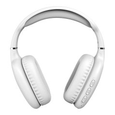   Snopy Fejhallgató Vezeték Nélküli - SN-BT43 White (Bluetooth/AUX hang.szab., mikrofon, fehér)
