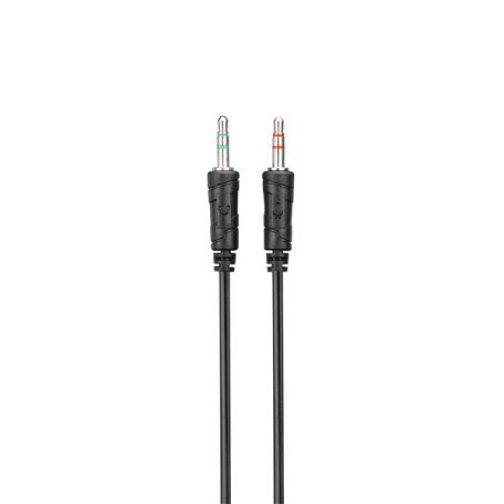 Snopy Fejhallgató - SN-GX1 ERGO Blue (mikrofon, 3.5mm jack, hangerőszabályzó, nagy-párnás, 2.2m kábel, fekete-kék)