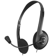   Snopy Fejhallgató - SN-660 Office (mikrofon, 3.5mm jack, hangerőszabályzó,  fekete)