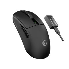   Rampage Vezeték Nélküli Egér - ZENITH PRO (Pixart PAW3395, BT/Wired/4G, NORDIC 52833, 26000 DPI, 300mAh, 6 gomb, RGB)