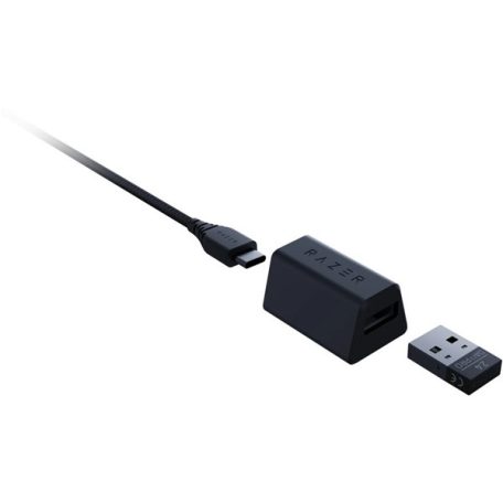 Razer Egér - DeathAdder V3 Pro (Optikai, 30000DPI, 4 gomb, harisnyázott kábel, fekete)