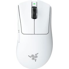   Razer Egér - DeathAdder V4 Pro White (Optikai, 45000DPI, 6 gomb, harisnyázott kábel, fehér)