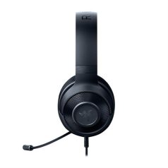   Razer Fejhallgató - Kraken X Lite (3.5mm Jack, mikrofon, hangerőszabályzó, 1,3m kábel, fekete)