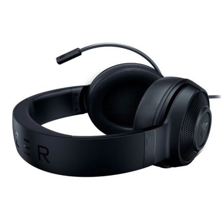 Razer Fejhallgató - Kraken X Lite (3.5mm Jack, mikrofon, hangerőszabályzó, 1,3m kábel, fekete)