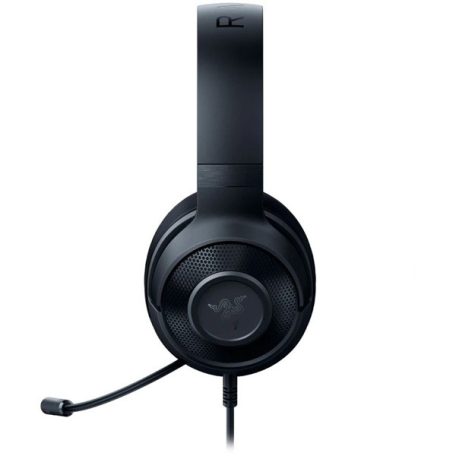 Razer Fejhallgató - Kraken X Lite (3.5mm Jack, mikrofon, hangerőszabályzó, 1,3m kábel, fekete)