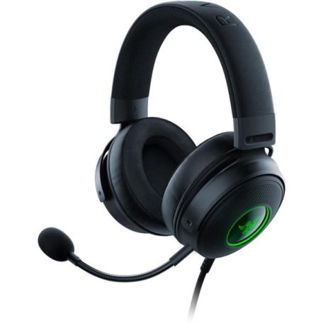 Razer Fejhallgató - Kraken V3 Hypersense (USB, mikrofon, hangerőszabályzó, 2m kábel, fekete)