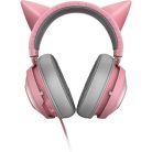 Razer Fejhallgató - Kraken Kitty V2 Pro (USB, mikrofon, hangerőszabályzó, 2m kábel, rózsaszín)