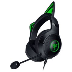   Razer Fejhallgató - Kraken Kitty V2 (USB, mikrofon, hangerőszabályzó, 2m kábel, rózsaszín)