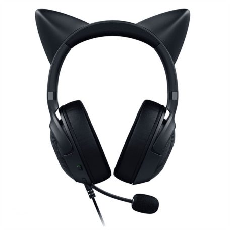 Razer Fejhallgató - Kraken Kitty V2 (USB, mikrofon, hangerőszabályzó, 2m kábel, rózsaszín)