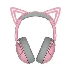   Razer Fejhallgató - Kraken Kitty V2 BT Quartz Ed. (Bluetooth, mikrofon, hangerőszabályzó, rózsaszín)