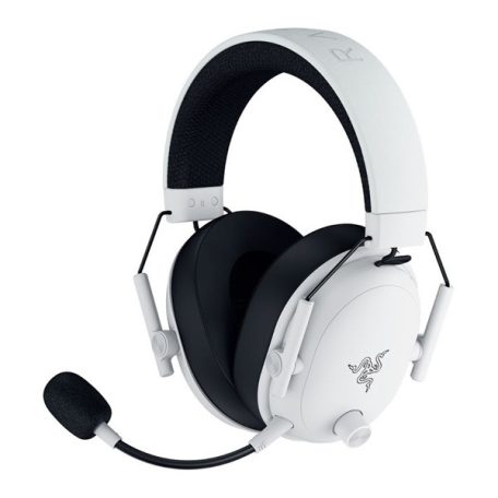 Razer Fejhallgató - Blackshark V3 White (Bluetooth, mikrofon, hangerőszabályzó, fehér)