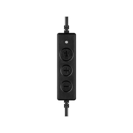 Sandberg Fejhallgató - USB Office Headset Pro Stereo (USB; mikrofon; hangerő szabályzó; 2,1m kábel; fekete)