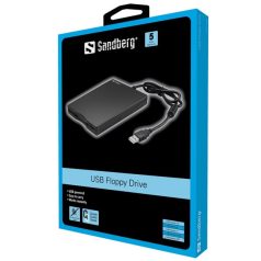   Sandberg FDD Külső - USB Floppy Mini olvasó (Retail; USB; USB tápellátás; 3,5" 1.44 lemezhez; fekete)