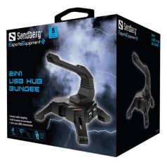   Sandberg USB Hub - 2in1 USB Hub Bungee (USB2.0 kimenet; 4xUSB2.0 bemenet)