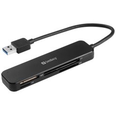   Sandberg Kártyaolvasó - USB 3.0 Pocket Card Reader (USB-A 3.0, SD/SDHC/SDXC/MS/MMC/T-Flash/MicroSD)