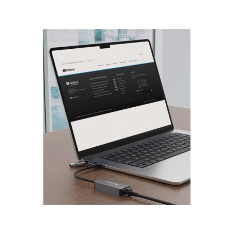 Sandberg Kábel Átalakító - USB-C/A 2.5 GbE RJ45 Adapter
