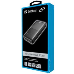   Sandberg Akkubank - Saver Powerbank 20000 (20000mAh; 2xUSB-A)