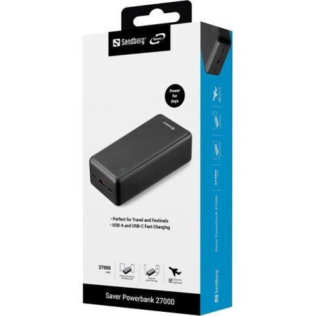 Sandberg Akkubank - Saver Powerbank 27000