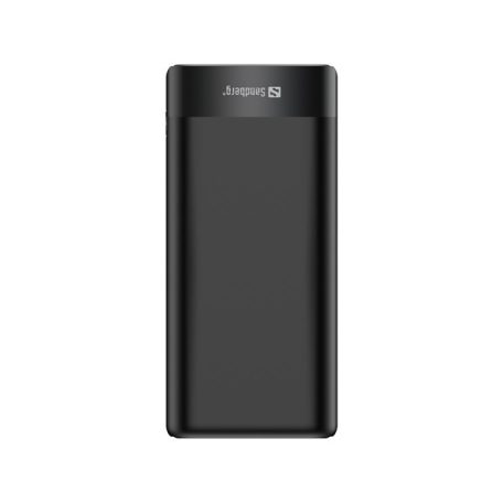 Sandberg Akkubank - Powerbank 20000 PD65W+2xQC3.0 (Bemenet: USB-C, Kimenet: 2xUSB-A+USB-C)