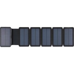   Sandberg Akkubank - Solar 6-Panel Powerbank 20000 (napelemes; kültéri; IPX4 cseppálló; LED lámpa; 2xUSB-A+USB-C)