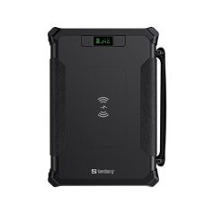   Sandberg Akkubank - Survivor Powerbank 8in1 96000 (IPX4,Bemenet: DC, Kimenet: DC+2xUSB-A QC+1xUSB-C+2x szivargyujtó, Qi)