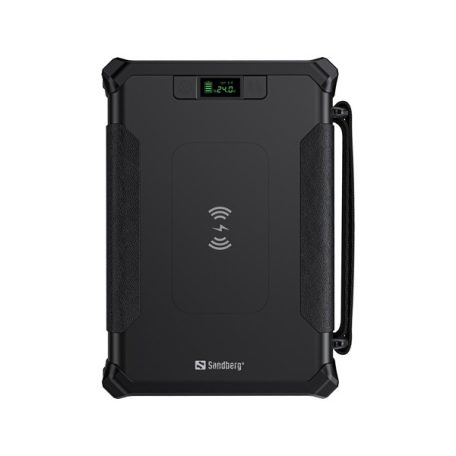 Sandberg Akkubank - Survivor Powerbank 8in1 96000 (IPX4,Bemenet: DC, Kimenet: DC+2xUSB-A QC+1xUSB-C+2x szivargyujtó, Qi)