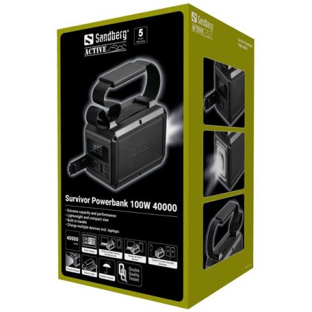 Sandberg Akkubank - Survivor Powerbank 100W 40000