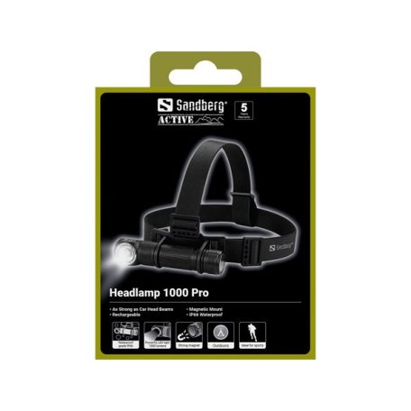 Sandberg Fejlámpa - Headlamp 1000 Pro