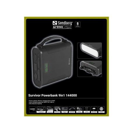 Sandberg Akkubank - Survivor Powerbank 9in1 144000