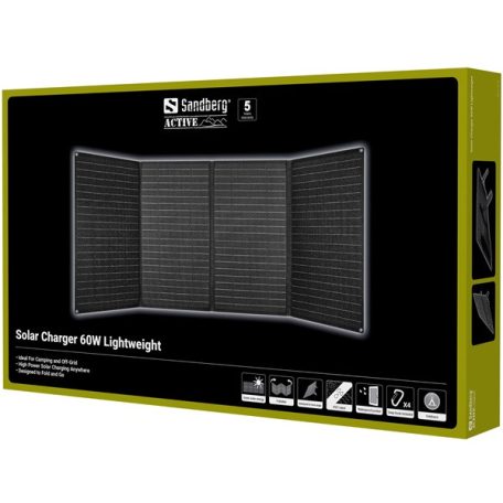 Sandberg Napelem - Solar Charger 60W Lightweight