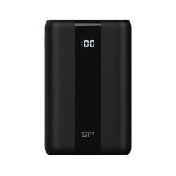 Silicon Power Akkubank - 30000mAh QX55 PowerBank Fekete (USB1- USB2: DC 5V/2.4A, USB3:Type-C :DC 12V/1.5A, Lightning)