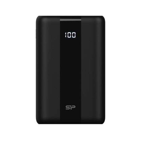 Silicon Power Akkubank - 30000mAh QX55 PowerBank Fekete (USB1- USB2: DC 5V/2.4A, USB3:Type-C :DC 12V/1.5A, Lightning)