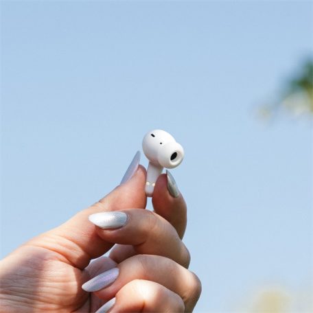 S-Link Fülhallgató Vezeték Nélküli - AirLite X Pro White (BT5.3, ENC + Hybrid ANC, mikrofon, fehér)