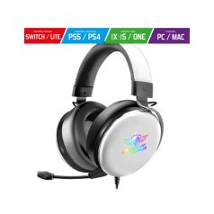   Spirit of Gamer Fejhallgató - H700 White (MultiPlatform, 7.1, mikrofon, hangerőszabályzó, nagy-párnás, fehér)
