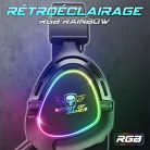 Spirit of Gamer Fejhallgató - ELITE H40 Black (MultiPlatform, RGB, 3.5mm Jack, mikrofon, hangerőszabályzó, nagy-párnás)